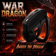 Load image into Gallery viewer, War Dragon Vibrating Chastity Cage