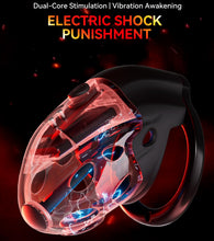 Load image into Gallery viewer, Lockink APP-Controlled Retractable Estim Chastity Cage with Vibrating & Shocking