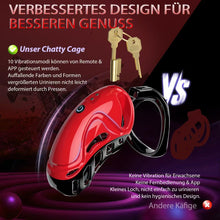 Charger l'image dans la galerie, Trapped Beast Vibrating Chastity Cage App Control