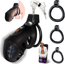 Charger l'image dans la galerie, Darth Vader Vibrating Chastity Cage - App Control