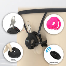 Charger l'image dans la galerie, Compact Soft Rubber Vibrating Chastity Cage
