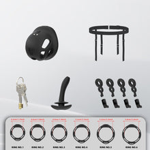 Charger l'image dans la galerie, Compact Soft Rubber Vibrating Chastity Cage
