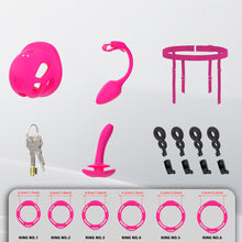 Charger l'image dans la galerie, Compact Soft Rubber Vibrating Chastity Cage
