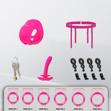 Charger l'image dans la galerie, Compact Soft Rubber Vibrating Chastity Cage
