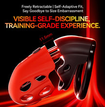 Load image into Gallery viewer, Lockink APP-Controlled Retractable Estim Chastity Cage with Vibrating &amp; Shocking
