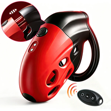 Load image into Gallery viewer, Lockink APP-Controlled Retractable Estim Chastity Cage with Vibrating &amp; Shocking
