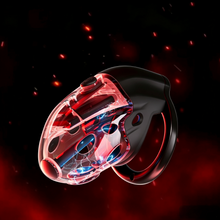 Load image into Gallery viewer, Lockink APP-Controlled Retractable Estim Chastity Cage with Vibrating &amp; Shocking

