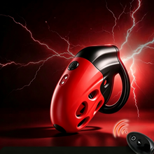 Load image into Gallery viewer, Lockink APP-Controlled Retractable Estim Chastity Cage with Vibrating &amp; Shocking
