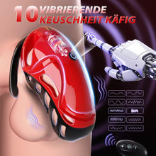 Charger l'image dans la galerie, Trapped Beast Vibrating Chastity Cage App Control
