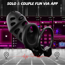 Charger l'image dans la galerie, Darth Vader Vibrating Chastity Cage - App Control

