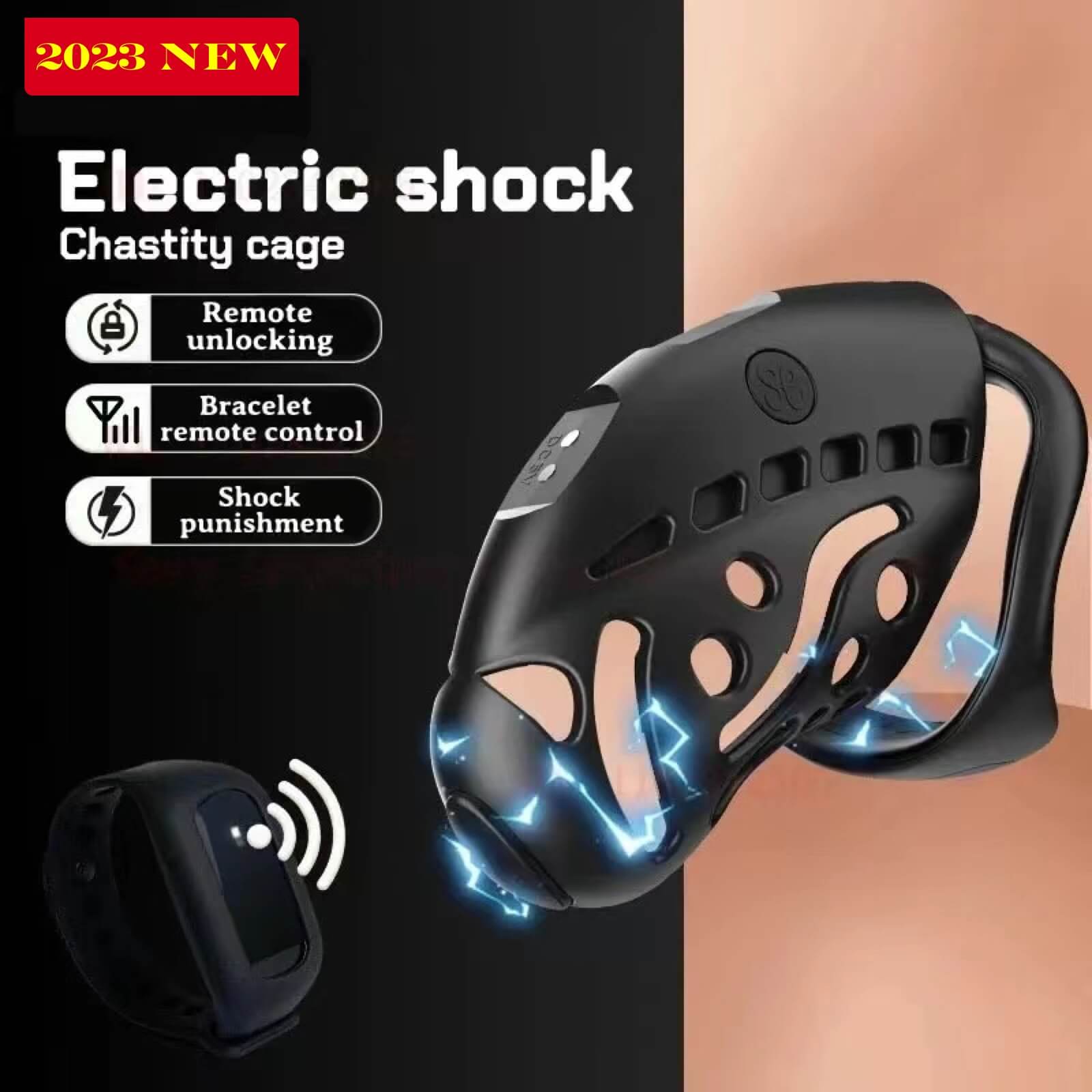 Wireless Remote Control Electric Shock Chastity Cage – cellmatecage