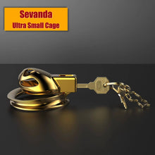 Load image into Gallery viewer, Sevanda Golden Chastity Cage Short

